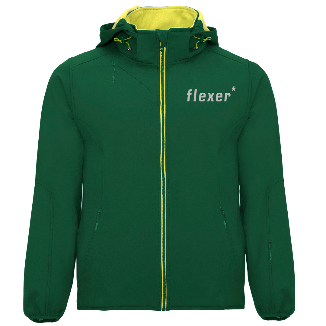 Chaqueta con capucha flexer*